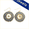 Woven Bead Wheel Earrings - Leila Jewels