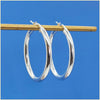 Sterling Silver Hoop Earrings - Leila Jewels