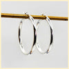 Sterling Silver Hoop Earrings - Leila Jewels