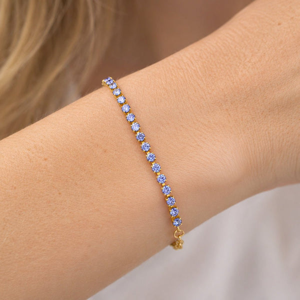 Crystal "Dior" Tennis Bracelet - Leila Jewels