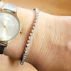 Classic Bezel - Set Crystal Tennis Bracelet - Leila Jewels