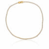 Radiant Gold Tennis Necklace - Leila Jewels