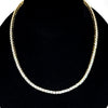 Radiant Gold Tennis Necklace - Leila Jewels