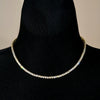 Radiant Gold Tennis Necklace - Leila Jewels