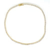 Radiant Gold Tennis Necklace - Leila Jewels