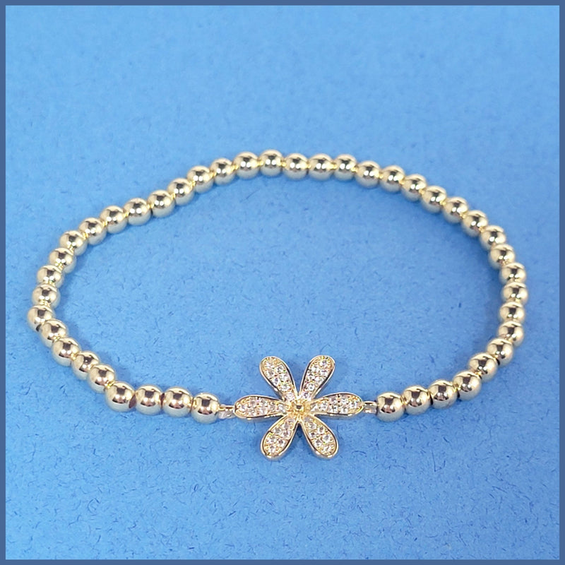 Stretch Flower Bracelet - Leila Jewels