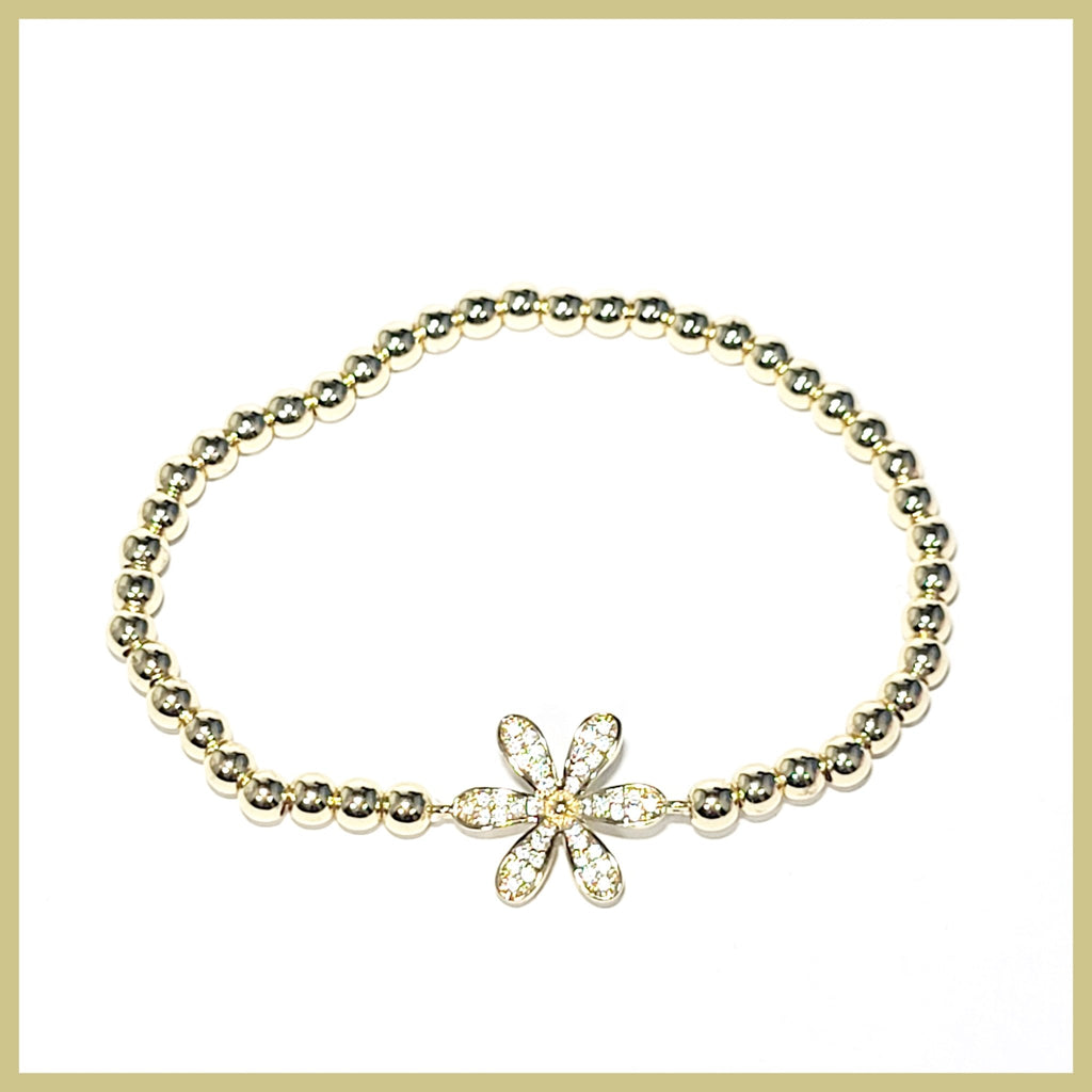 Stretch Flower Bracelet - Leila Jewels