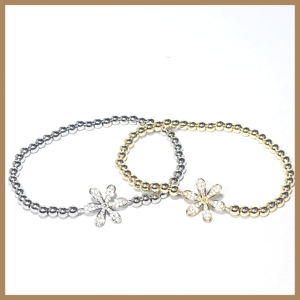 Stretch Flower Bracelet - Leila Jewels