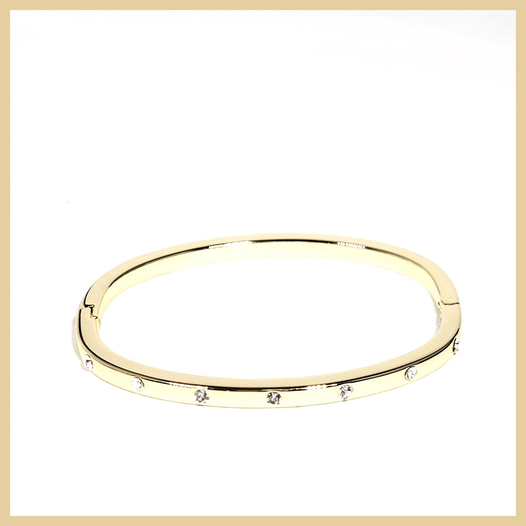 Skinny Studded Bangle - Leila Jewels