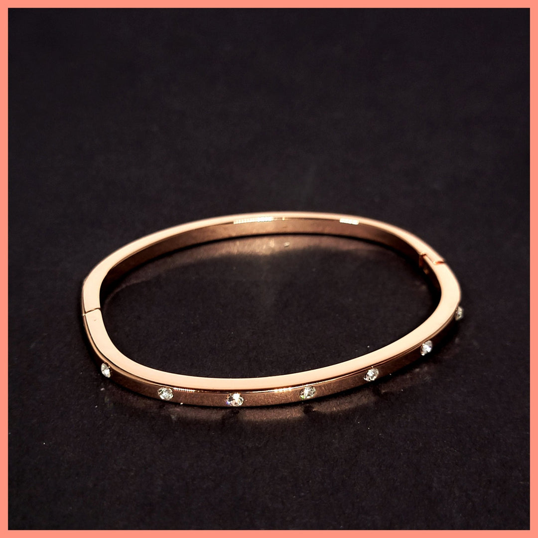 Skinny Studded Bangle - Leila Jewels