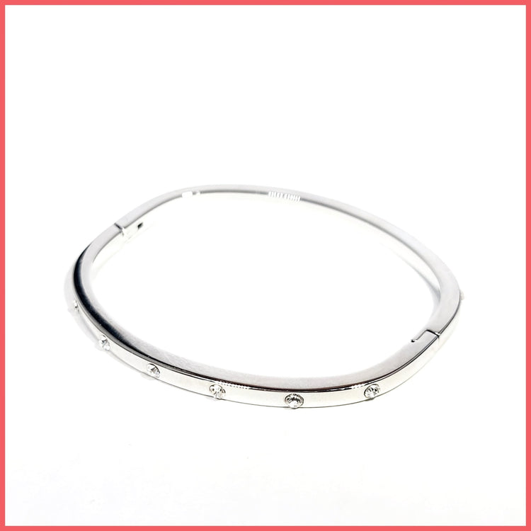 Skinny Studded Bangle - Leila Jewels