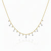 Golden Raindrop CZ Necklace - Leila Jewels