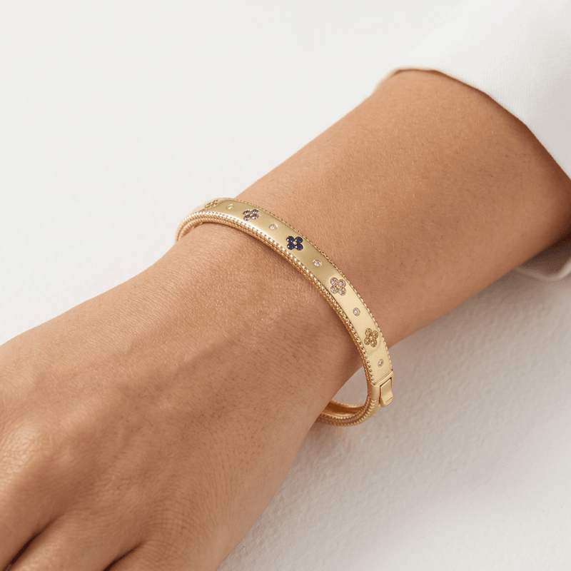 Venetian Rainbow Bangle Bracelet - Leila Jewels