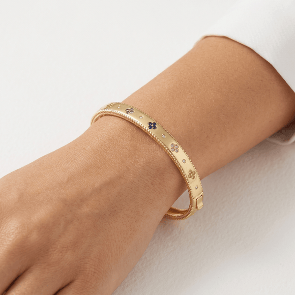 Venetian Rainbow Bangle Bracelet - Leila Jewels