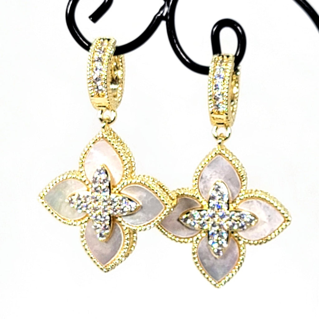 Venetian Flower Drop Earrings - Leila Jewels