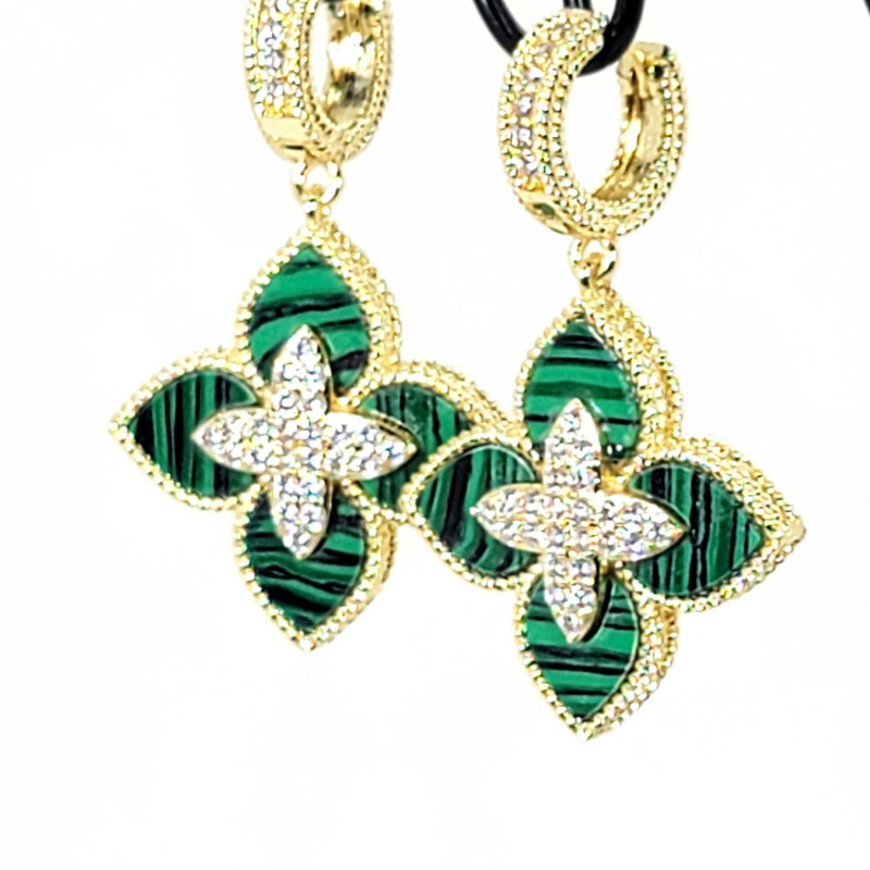 Venetian Flower Drop Earrings - Leila Jewels