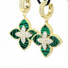 Venetian Flower Drop Earrings - Leila Jewels