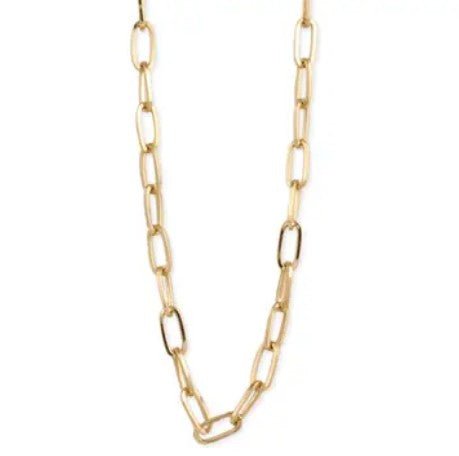 Simple Paperclip Links Necklace - Leila Jewels