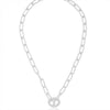 Pavé Mariner Link Necklace - Leila Jewels