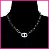 Pavé Mariner Link Necklace - Leila Jewels