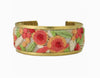 Cottage Floral Embroidered Cuff Bracelet - Leila Jewels
