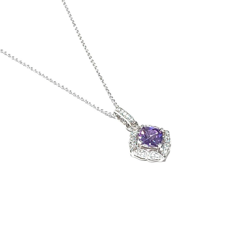 Amethyst Crystal Necklace - Leila Jewels