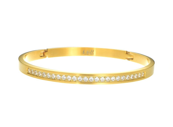 Matte Half Eternity Bracelet - Leila Jewels