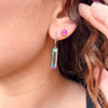 Aurora Crystal Bar Earrings - Leila Jewels