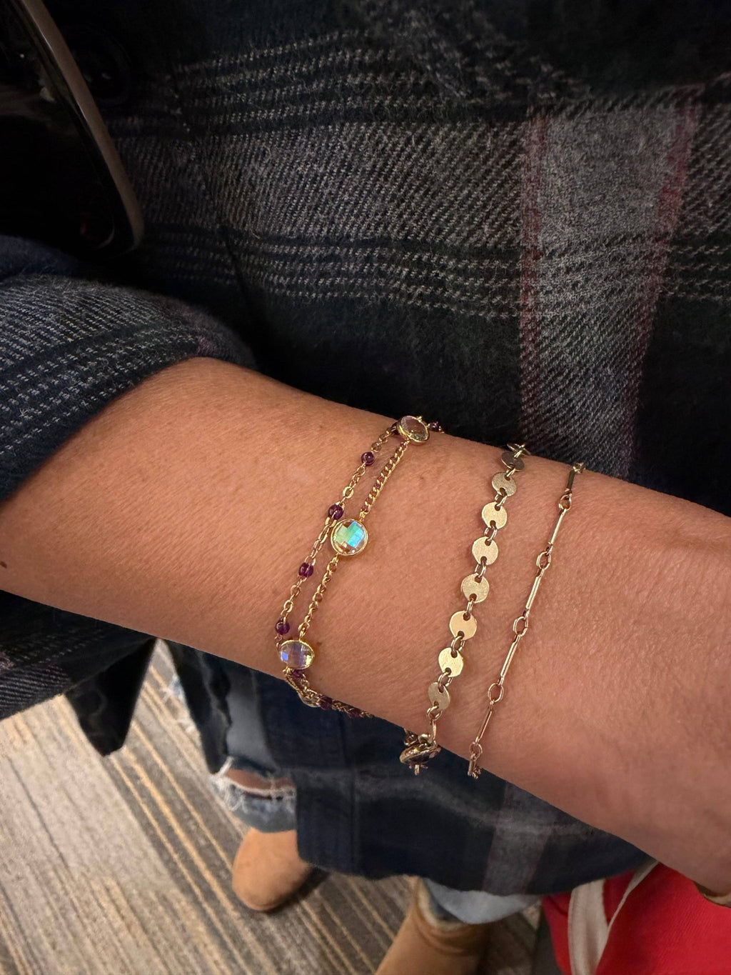 Multi - Color Aurora Crystal Bracelet - Leila Jewels