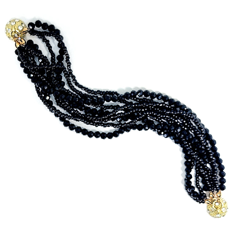 Crystal Bead Multi-strand Bracelet