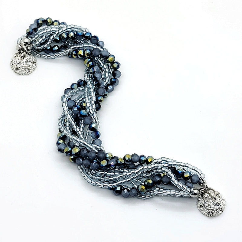 Crystal Bead Multi-strand Bracelet