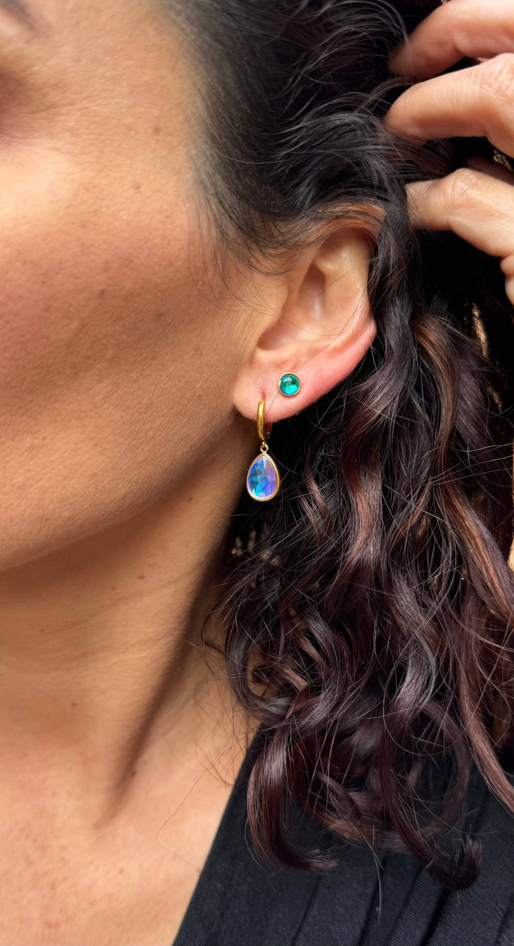 Halo Crystal Studs - Leila Jewels