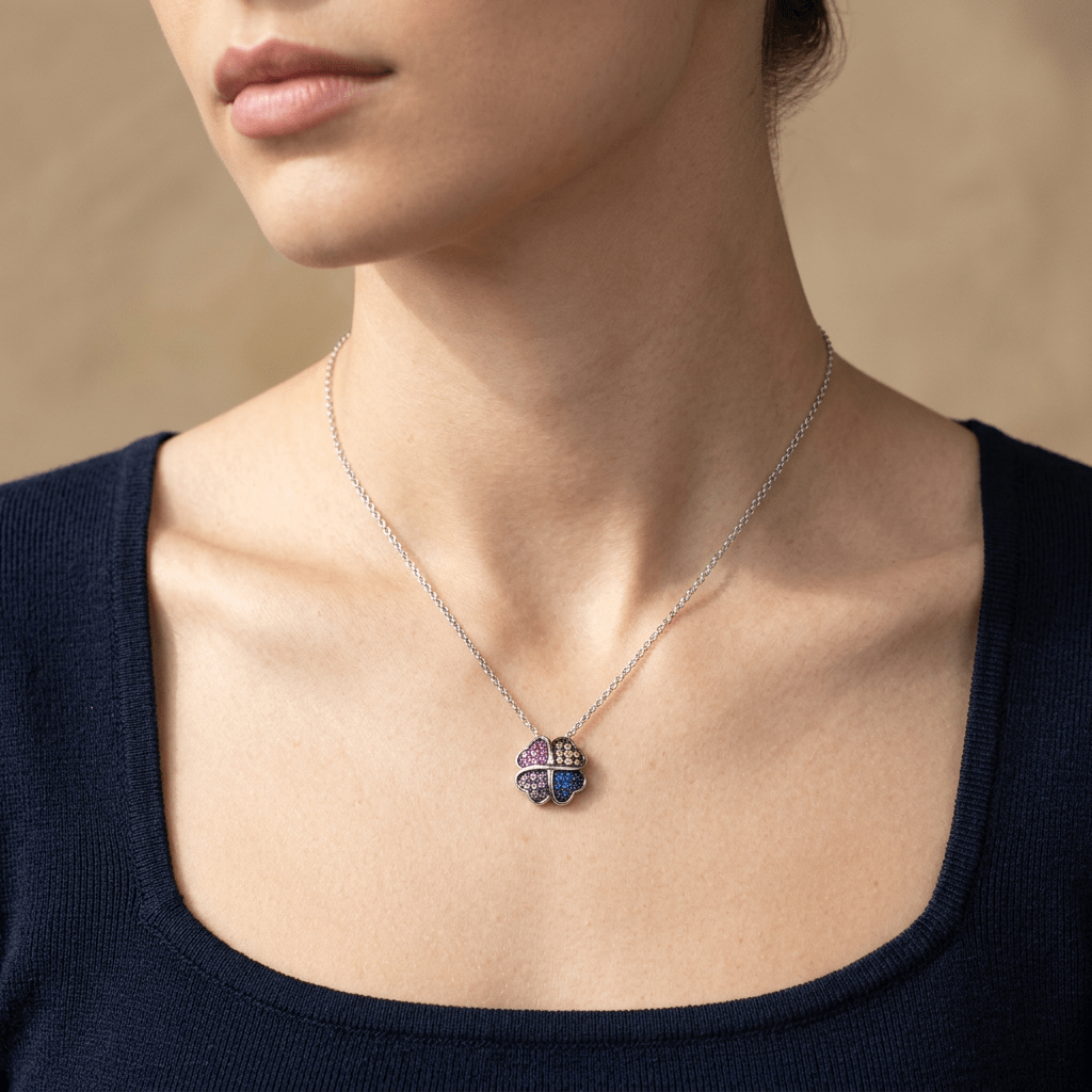 Clover Pendant Necklace - Leila Jewels