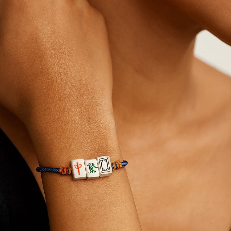 Mah Jongg Tile Pull Bracelet - Leila Jewels