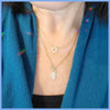 Sterling Pavé Star of David Necklace - Leila Jewels