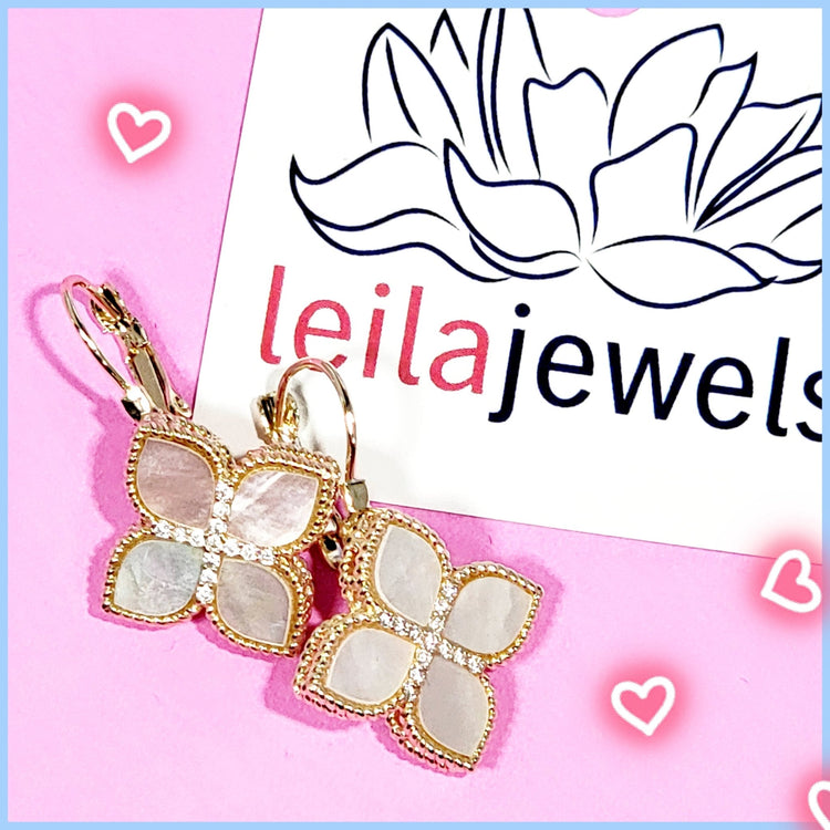 Venetian Style Drop Earrings - Leila Jewels