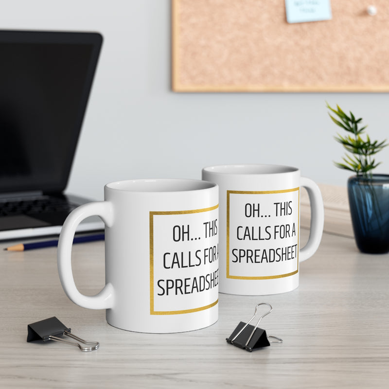 Spreadsheet Coffee Mug - 11oz