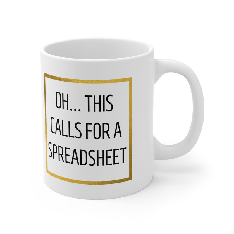 Spreadsheet Coffee Mug - 11oz