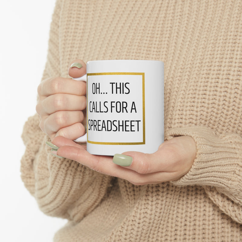 Spreadsheet Coffee Mug - 11oz