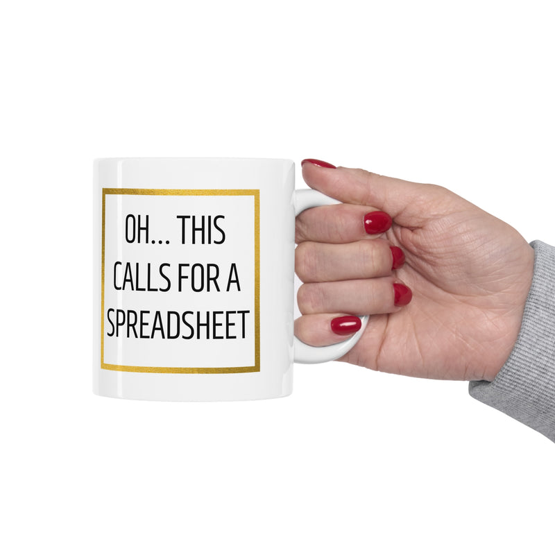 Spreadsheet Coffee Mug - 11oz