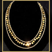 golden hematite 3 strand necklace leila jewels
