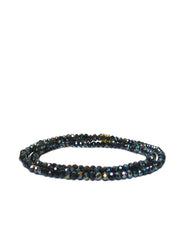 mini bead stretch bracelet hematite