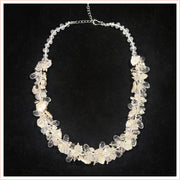 Keshi Pearl Crystal Necklace