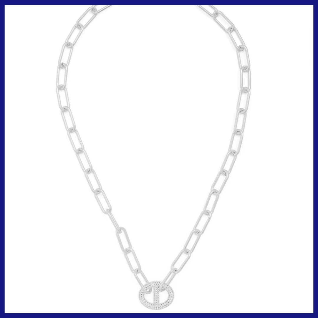 Pavé Mariner Link Necklace