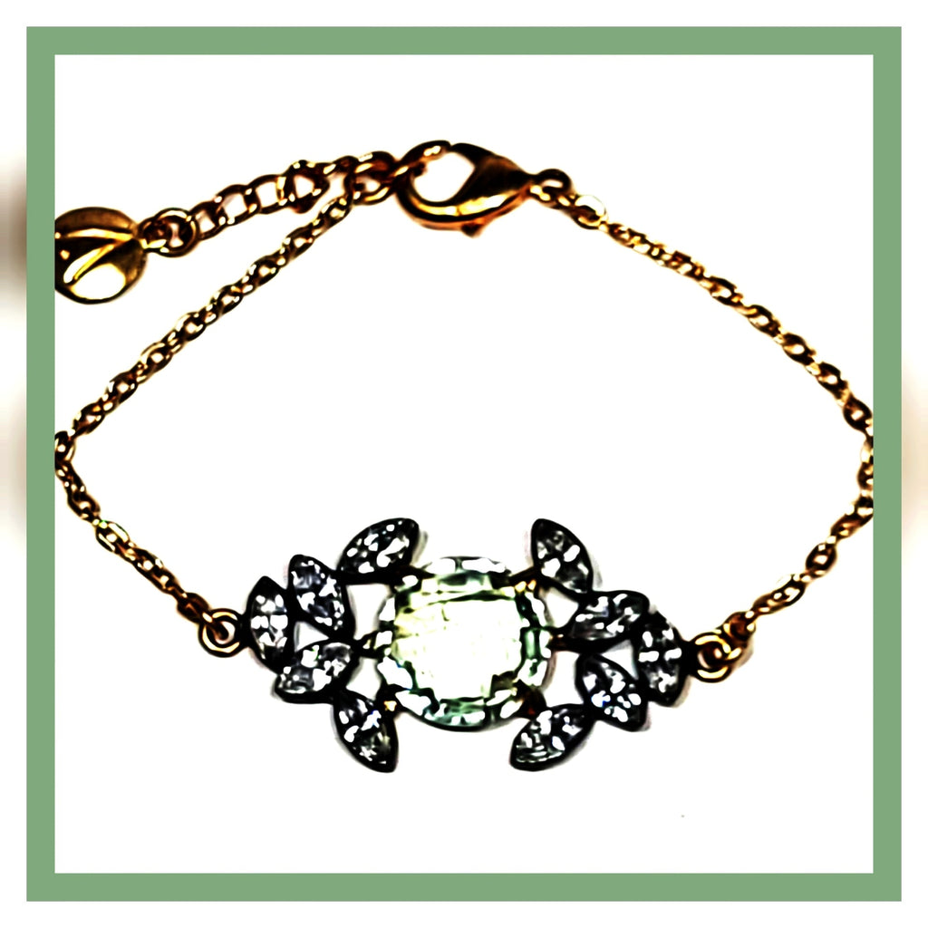 atelier mon green amethyst and zirconia bracelet