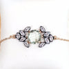 atelier mon green amethyst and zirconia bracelet