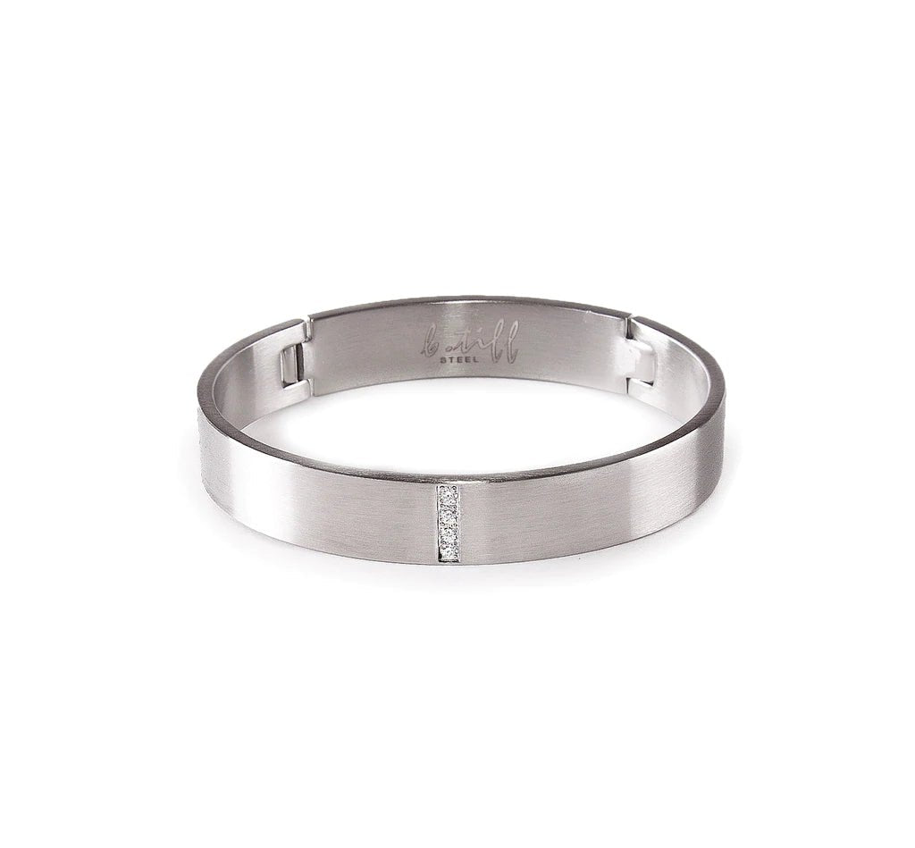 B. Tiff 4 - Stone Pavé Bangle - Leila Jewels
