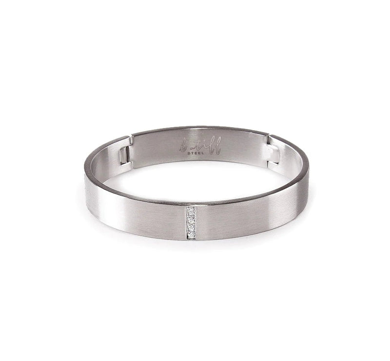 B. Tiff 4 - Stone Pavé Bangle - Leila Jewels
