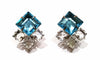 Blue Topaz and White Quartz Earrings from Bounkit - Leila Jewels
