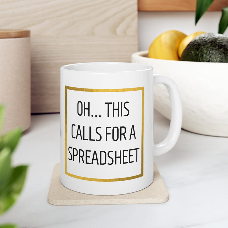 Spreadsheet Coffee Mug - 11oz
